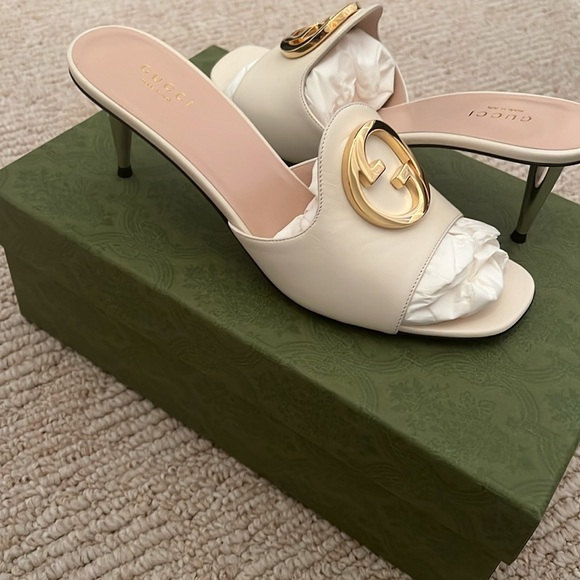 Gucci Blondie Leather Sandals - Picture 3 of 6